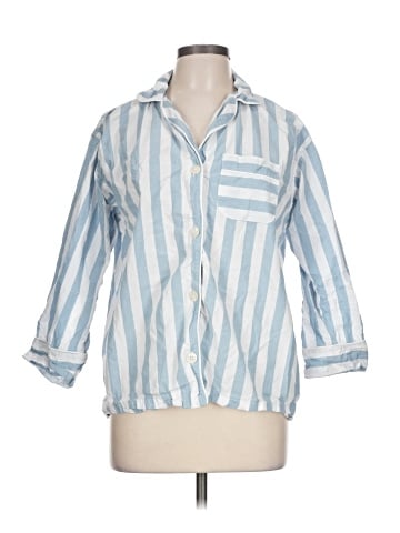 Serena & Lily 3/4 Sleeve Button-Down Shirt (view 1)