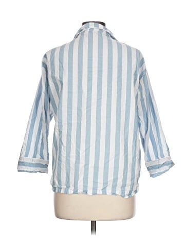 Serena & Lily 3/4 Sleeve Button-Down Shirt (view 2)