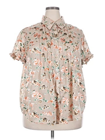 Denim 24/7 Short Sleeve Blouse (view 1)