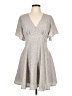 Wishlist 100% Polyester Tweed Gray Casual Dress Size L - photo 1