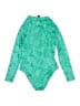 Hurley Tropical Green One Piece Swimsuit Size XL - photo 2