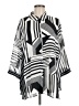 Rose + Olive 100% Polyester Stripes Silver 3/4 Sleeve Blouse Size 2X - photo 1