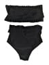 Unbranded Solid Black Two Piece Swimsuit Size S - photo 2