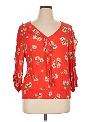Democracy 3/4 Sleeve Blouse (view 1)