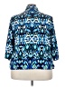George 100% Polyester Print Blue 3/4 Sleeve Blouse Size 3X - photo 2