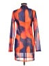 H:ours Graphic Orange Cocktail Dress Size M - photo 2