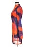 H:ours Graphic Orange Cocktail Dress Size M - photo 5