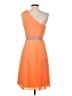 BCBGMAXAZRIA 100% Polyester Orange Cocktail Dress Size 4 - photo 2