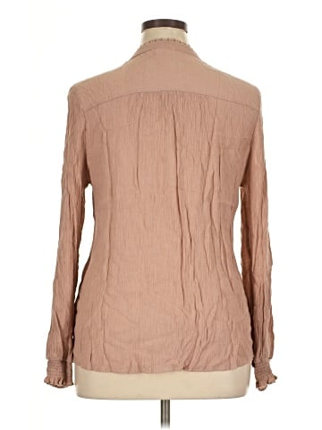 Peach Long Sleeve Blouse (view 2)