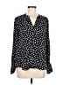 DKNY 100% Polyester Black Long Sleeve Polo Size M - photo 1