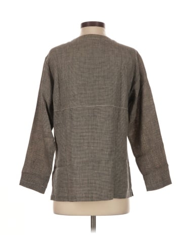 Lord & Taylor 3/4 Sleeve Button-Down Shirt (view 2)