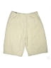Zara Solid Ivory Khaki Shorts Size XXL - photo 2