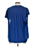 Maison d' Amelie 100% Polyester Blue Short Sleeve Blouse Size L - photo 2