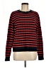 Caslon 100% Polyester Stripes Red Pullover Sweater Size M - photo 1