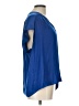 Maison d' Amelie 100% Polyester Blue Short Sleeve Blouse Size L - photo 4