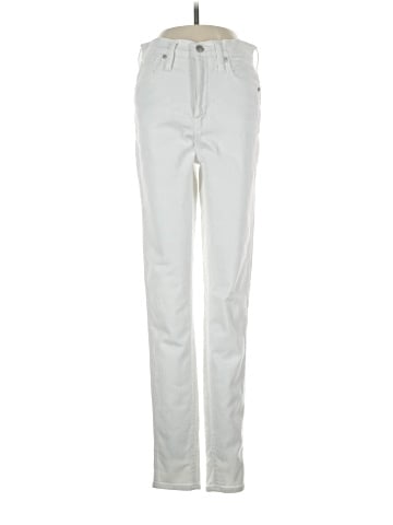 Madewell 10" High-Rise Skinny Jeans in Pure White (view 1)