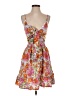 Unbranded 100% Polyester Floral Orange Cocktail Dress Size S - photo 1