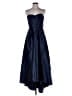 Alfred Sung 100% Polyester Solid Blue Cocktail Dress Size 4R - photo 1