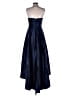 Alfred Sung 100% Polyester Solid Blue Cocktail Dress Size 4R - photo 2
