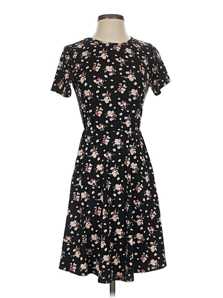 Pre-owned French Grey Casual Dress In Black