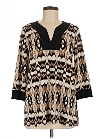 Jones New York Signature Long Sleeve Blouse (view 1)
