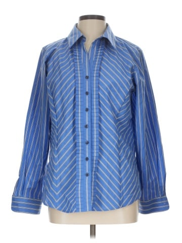 Foxcroft Long Sleeve Button-Down Shirt (view 1)