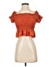 Live 4 Truth 100% Polyester Orange Short Sleeve Blouse Size S - photo 1