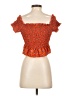 Live 4 Truth 100% Polyester Orange Short Sleeve Blouse Size S - photo 2