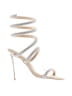 Shoedazzle Silver Sandals Size 7 - photo 1