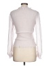 Q&A 100% Polyester Ivory Long Sleeve Blouse Size L - photo 2