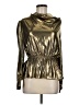 Current Air 100% Polyester Metallic Gold Long Sleeve Blouse Size M - photo 1