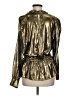 Current Air 100% Polyester Metallic Gold Long Sleeve Blouse Size M - photo 2