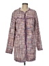 Laundry by Shelli Segal 100% Polyester Tweed Purple Coat Size M - photo 1