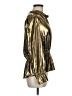 Current Air 100% Polyester Metallic Gold Long Sleeve Blouse Size M - photo 4