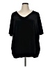 JunaRose 100% Polyester Black Short Sleeve Blouse Size XL - photo 1