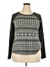 One Step Up Gray Long Sleeve Top Size 2X - photo 1