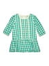 Mini Boden Checkered-gingham Green Dress Size 3 - photo 1