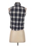 confess 100% Rayon Black Sleeveless Button-Down Shirt Size S - photo 2