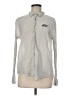 Aerie 100% Cotton Silver Long Sleeve Button-Down Shirt Size M - photo 1
