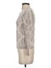 Old Navy 100% Cotton Paisley Ivory Pullover Sweater Size XS - photo 5