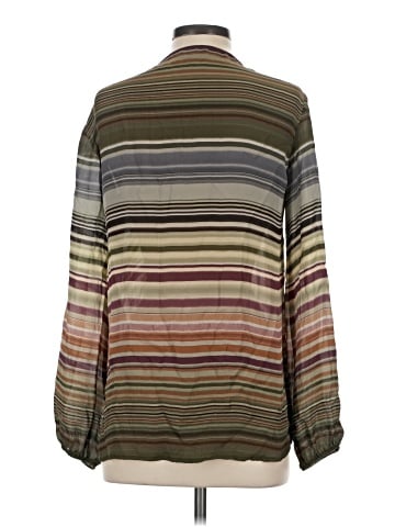 Michael Stars Long Sleeve Silk Top (view 2)