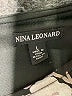 Nina Leonard Graphic Black Cocktail Dress Size L - photo 7
