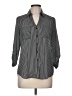 Iz Byer 100% Polyester Stripes Gray 3/4 Sleeve Blouse Size M - photo 1