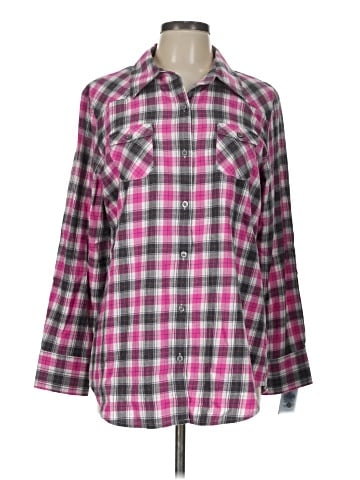IZOD 3/4 Sleeve Button-Down Shirt (view 1)
