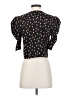 Free Press 100% Polyester Black Short Sleeve Blouse Size S - photo 2
