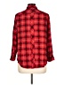 Westbound 100% Rayon Plaid Red Long Sleeve Button-Down Shirt Size L (petite) - photo 2