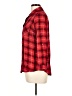 Westbound 100% Rayon Plaid Red Long Sleeve Button-Down Shirt Size L (petite) - photo 5