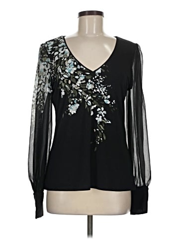 White House Black Market Long Sleeve Blouse (view 1)