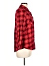 Westbound 100% Rayon Plaid Red Long Sleeve Button-Down Shirt Size L (petite) - photo 4