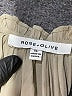 Rose + Olive 100% Polyester Tan Long Sleeve Blouse Size XL - photo 7